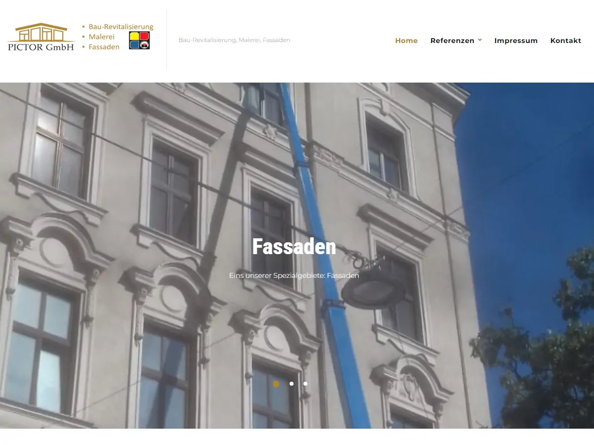 Abbildung Website pictorgmbh.at